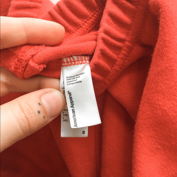 Red American apparel shorts - Picture 2 of 3